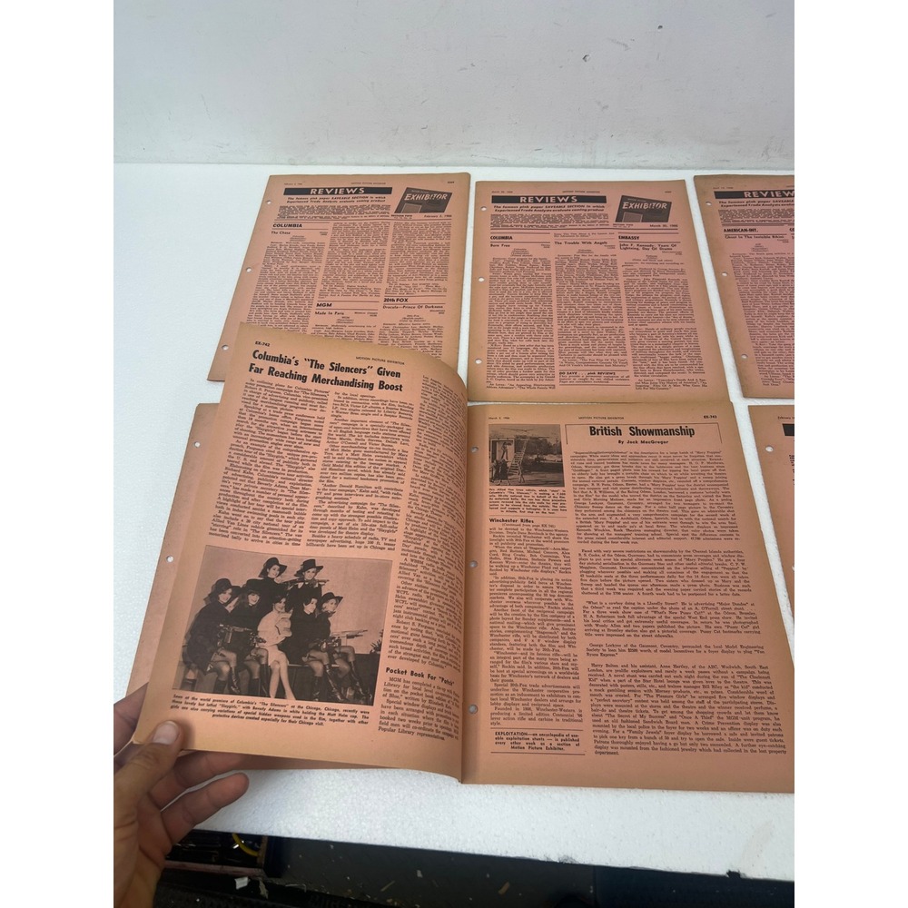 Vintage 1966 Motion Picture Exhibitor Magazine Reviews Film Movie Ephemera Lot - Picture 4 of 13